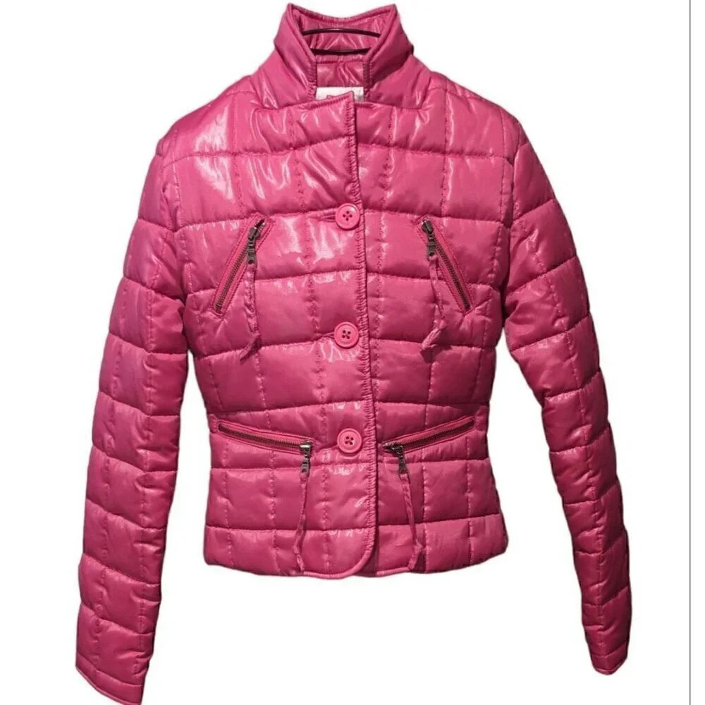 Millard Fillmore Pink Quilted Puffy Jacket Size XS